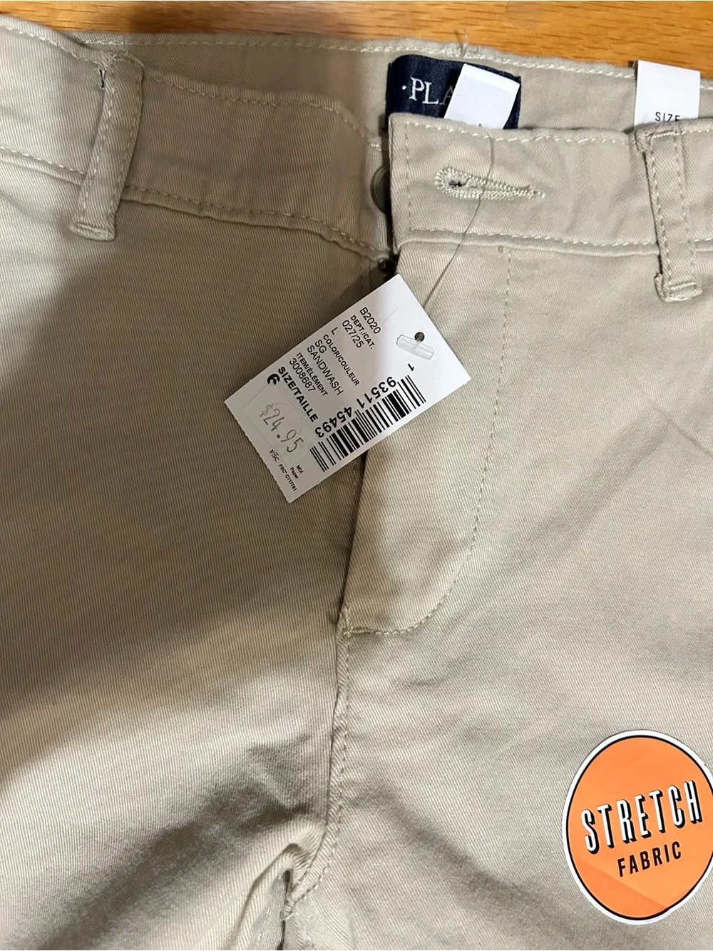 The Children's Place Khaki Stretch Boys' Shorts - Tan